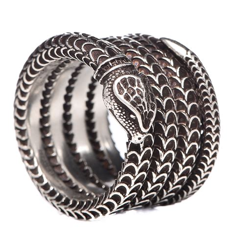 gucci garden snake ring|Gucci Garden snake engraved sterling silver ring .